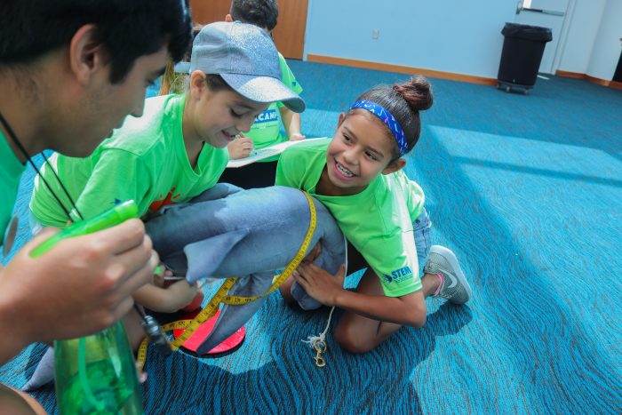 SeaCampers participate in "shark-tagging" activity